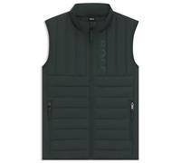 BOSS Wasserdichte Reitsport-Weste mit vertikalem Logo-Print - Style RUBEN LIGHT PUFFER VEST, B7M1403 Dunkelgrün XXL