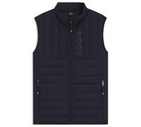 BOSS Wasserdichte Reitsport-Weste mit vertikalem Logo-Print - Style RUBEN LIGHT PUFFER VEST, B7M1403 Dunkelblau L