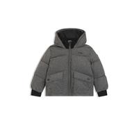 BOSS Wattierte Kids-Jacke in Flanell-Optik mit Logo-Print - Style J52394/A4612A, J52394 Dunkelgrau 150