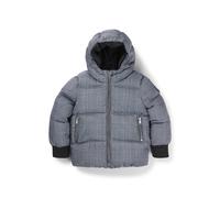 BOSS Wattierte Kids-Jacke mit Allover-Karos und -Monogrammen - Style J51244/03012A, J51244 Dunkelgrau 102