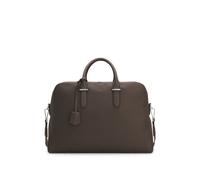 BOSS Weekender aus genarbtem Leder mit abnehmbarem Schlüsseletui - Style Madison-B1_Holdall, 50548231 Dunkelbraun ONESI