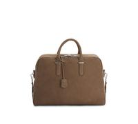 BOSS Weekender aus genarbtem Leder mit abnehmbarem Schlüsseletui - Style Madison-B1_Holdall, 50548231 Hellbraun ONESI