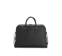 BOSS Weekender aus genarbtem Leder mit Logo-Prägung - Style Madison-B1_Holdall, 50548231 Schwarz ONESI