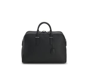 BOSS Weekender aus genarbtem Leder mit Logo-Prägung - Style Madison-B1_Holdall, 50548231 Schwarz ONESI