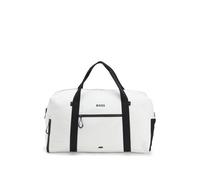BOSS Weekender aus Kunstleder mit reflektierenden Reißverschlüssen - Style Stenson_Big Holdall, 50558367 Weiß ONESI