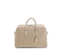 BOSS Weekender aus perforiertem Veloursleder mit metallenen Logo-Buchstaben - Style Madison-B1_SP_Holdal, 50563730 Hellbeige ONESI