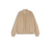 BOSS Wendbare Relaxed-Fit Bomberjacke aus Satin und Kunstfell - Style Petisa, 50567439 Beige 34