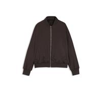 BOSS Wendbare Relaxed-Fit Bomberjacke aus Satin und Kunstfell - Style Petisa, 50567439 Dunkelbraun 34