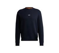 Sweatshirt BOSS ORANGE "WeSmallcrew", Herren, Gr. XXL, blau (open blau495), Sweatware, Obermaterial: 100% Baumwolle, relaxed fit, Rundhals, eingesetzt Bündchen, Sweatshirts, mit Logo auf der Brust (27