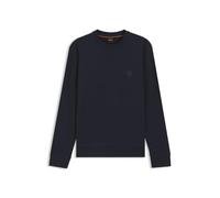BOSS Relaxed-Fit Sweatshirt aus Baumwoll-Terry mit Logo-Aufnäher - Style Westart, 50509323 Dunkelblau 4XL