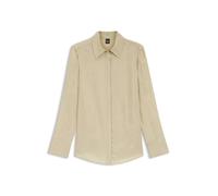 BOSS Regular-Fit Bluse mit verdecktem Verschluss - Style Beruta2, 50562889 Hellbeige 36
