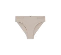 BOSS Slip mit niedriger Bundhöhe, goldfarbener Plakette und Monogramm-Spitze - Style BRIEF_B LACE, 50566492 Hellbeige XL