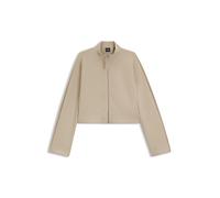 BOSS Relaxed-Fit Bomberjacke aus Stretch-Jersey - Style Ebesya, 50555057 Hellbeige M