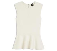BOSS Ärmelloses Top mit Schößchen-Saum - Style Fillo, 50557136 Natur L