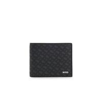 BOSS Klapp-Geldbörse mit Monogrammen und Folien-Logo-Prägung - Style Zair_MN_Trifold, 50552855 Schwarz ONESI