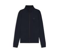 BOSS Orange Sweatjacke Herren Regular Fit Baumwolle blau, L