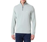 BOSS Orange Regular Fit Sweatshirt aus reiner Baumwolle in Mint, Größe M