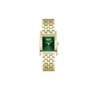 BOSS Zwei-Zeiger-Quarzwerk-Uhr für Damen Kollektion Lucy mit Edelstahlarmband oder Lederarmband, und Rechteckigem Gehäuse