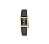 BOSS Zwei-Zeiger-Quarzwerk-Uhr für Damen Kollektion Lucy mit Edelstahlarmband oder Lederarmband, und Rechteckigem Gehäuse