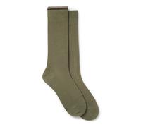 BOSS Zweier-Pack mittelhohe Socken aus Baumwoll-Mix - Style 2P RS Light rib CC, 50537497 Grün 43-46
