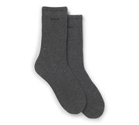 BOSS Zweier-Pack mittelhohe Socken mit Logos - Style 2P RS Uni Logo CC W, 50543398 Dunkelgrau 35-38