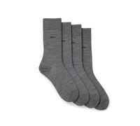 Socken BOSS "2P RS Uni WO", Herren, Gr. 43-46, blau (dunkelblau 401), sonstige Fasern, bestickt, normal, Socken, mit eingesticktem Markenlogo (43686005-43) dunkelblau 401