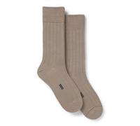 BOSS Zweierpack gerippte Socken mit Signature-Streifen-Details - Style 2P RS Light rib CC, 50564494 Hellbraun 43-46