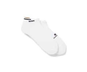 BOSS Zweierpack knöchellange Socken mit Logos - Style 2P AS Iconic Loop CC, 50554563 Weiß 39-42