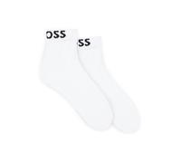 BOSS Zweierpack kurze Socken mit Kontrast-Logos - Style 2P SH Logo CC W, 50502066 Weiß 35-38