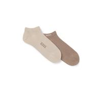 BOSS Zweierpack Sneakers-Socken aus Bambusfaser-Mix - Style 2P AS Logo Bamboo, 50538188 Beige 39-42
