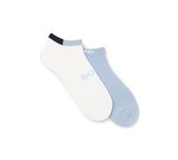 BOSS Zweierpack Sneakers-Socken aus softem Bambus-Mix - Style 2PAS Design VIBamboo, 50564711 Weiß / Blau 39-42