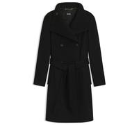 BOSS Zweireihiger Mantel aus Woll-Mix - Style Cedandy1_IN, 50534062 Schwarz 32