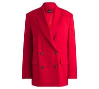BOSS Zweireihiger Oversized Blazer aus Schurwolle - Style Jovana-DB2, 50530837 Rot 36