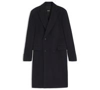 BOSS Zweireihiger Slim-Fit Mantel aus Alpaka-Mix - Style H-Hyde-DB-Peak-264, 50571845 Dunkelblau 46