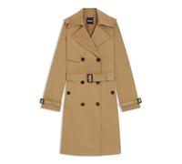 BOSS Zweireihiger Trenchcoat mit Gürtel mit Schließe - Style Conry, 50489115 Beige 34