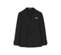 BOSS Zweireihiges Smoking-Jackett aus Seide - Style L-Heston-Tux-DB-254, 50549644 Schwarz 50