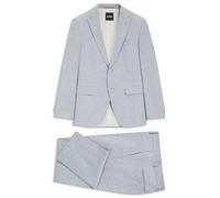 BOSS Zweiteiliger Regular-Fit Anzug aus Stretch-Bouclé - Style H-Jeckson-2Pcs-253, 50561822 Hellblau 46