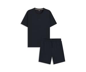 BOSS Zweiteiliges Pyjama-Set aus Baumwolle - Style Relax Short Set, 50540613 Dunkelblau XL