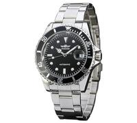 Bossy Mart Winner Herren-Armbanduhr, automatische mechanische Uhr, Luxus-Marke, Vollstahl, wasserdicht, mit Kalender