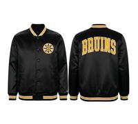 Boston Bruins New Era USA EDITION Stitched Satin NHL Jacke Schwarz - M