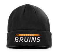 Boston Bruins NHL Fanatics Authentic Pro Game & Train Beanie Mütze Schwarz siehe Beschreibung Schwarz