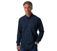 Boston Park Herren große Größen Übergrößen Menswear L-8XL Karo-Flanellhemd, Langarm, Buttondown-Kragen, Comfort Fit Navy blau 8XL 832834130-8XL