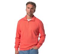 Boston Park Herren große Größen Übergrößen Menswear L-8XL Sweat-Troyer, RIPP-Qualität, Zippkragen Koralle 60+ 835776506-60+