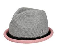 CHILLOUTS quetschbarer Verstellbarer Sommerhut - Pork Pie Boston Hat - Herren rosa grau
