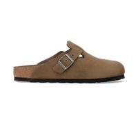 Birkenstock Clogs Boston Veloursleder schmal Soft-Fußbett Braun Größe 39