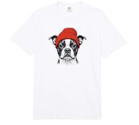 Boston Terrier Beanie Comfort Colors Adult Heavyweight T-Shirt