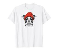Boston Terrier Beanie T-Shirt