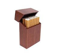 BOSUGE, Zigarettenetui aus Holz, Magnetadsorption, Clamshell, druckfeste Zigarettenschachtel, for Zigaretten in normaler Größe, personalisierbar, B-Zigaretten-Aufbewahrungsbox (Color : B) (Color : C