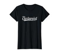 Botanist Vintage Inspired Throwback Varsity Classic Style Preisgünstiges Grafik-T-Shirt, Damen, Schwarz, XL