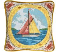 Bothy Threads Gobelin-Stickkissen Stickpackung Einfaches Segeln Stickbild gedruckt